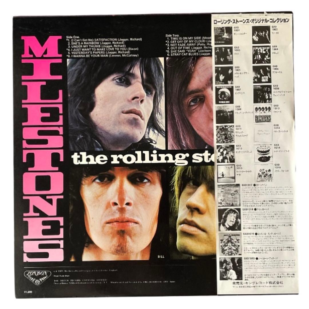 The Rolling Stones Milestones Vinyl LP Japan GXD-1018 Obi Classic Rock