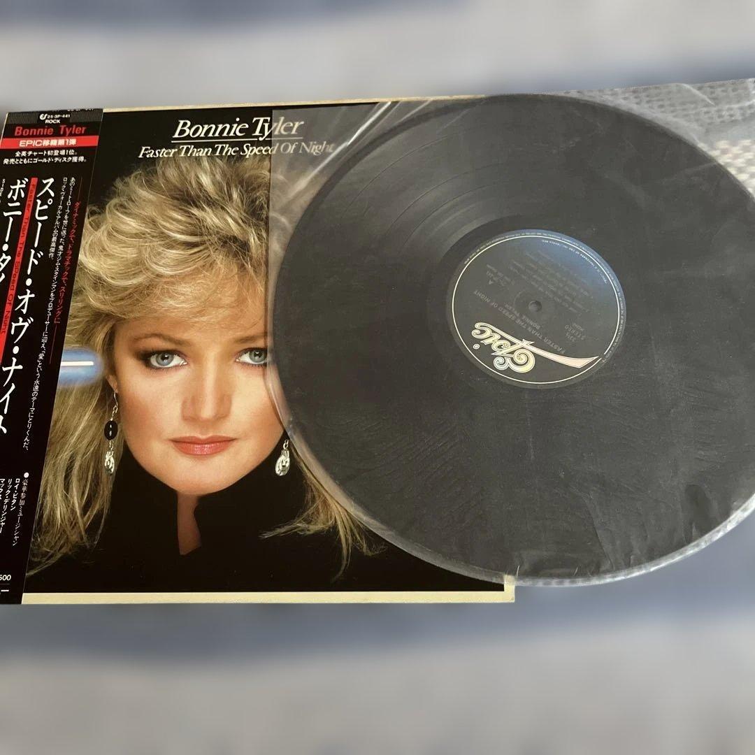 Bonnie Tyler - Faster Than The Speed Of Night LP Japan Pressing w/ Obi & Liner