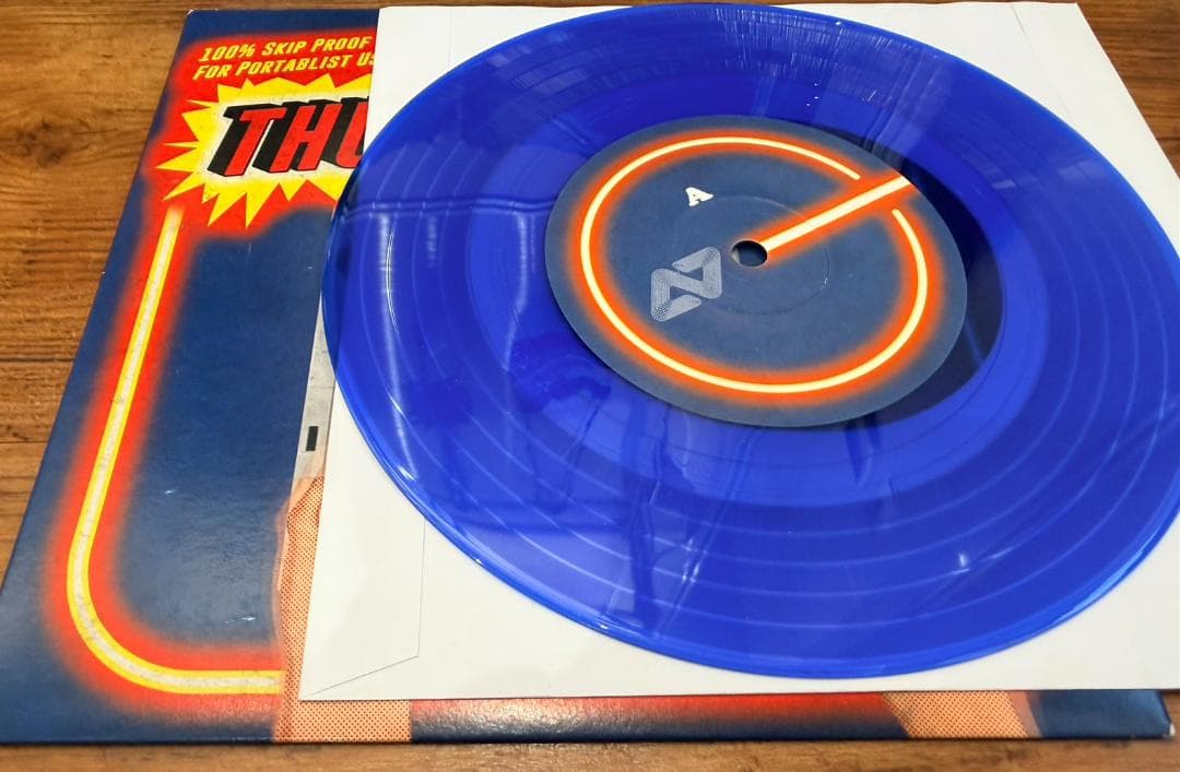 Aeon Seven Thunder Cuts 7" DJ Scratch Record Blue Vinyl, 100% Skip Proof, Used | Japansoundstore