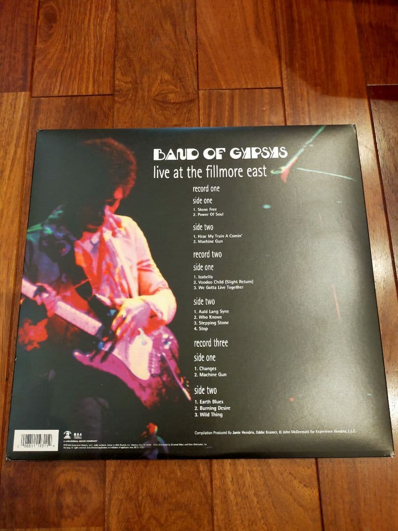 Jimi Hendrix - Band of Gypsys: Live at the Fillmore East 3LP Vinyl Record US Pre