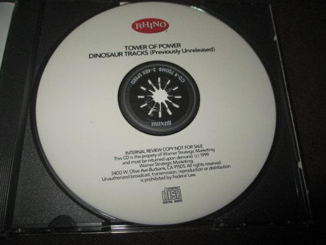 Tower Of Power Dinosaur Tracks CD Rare US Promo Internal Review Copy 1999