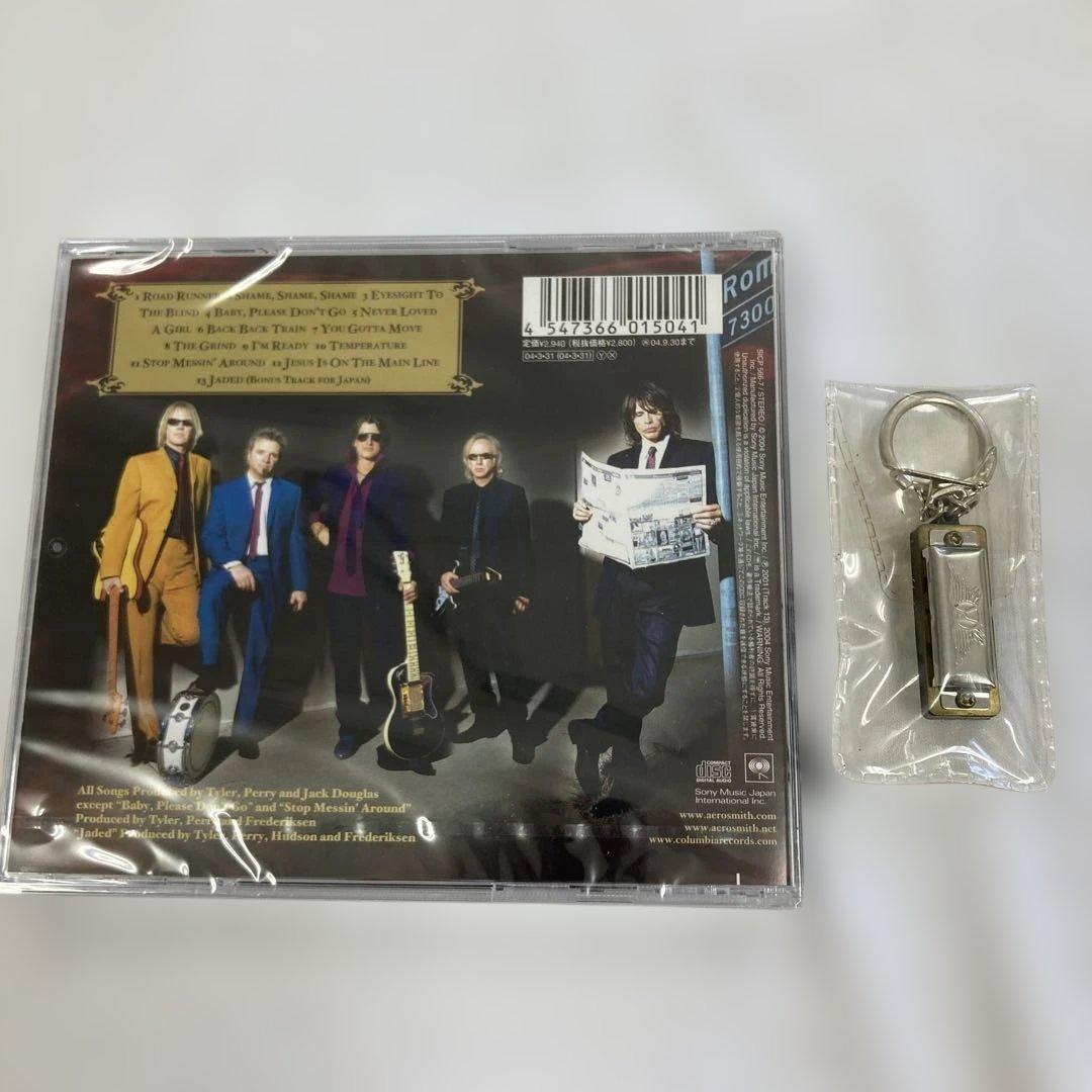Aerosmith Honkin' on Bobo CD Japan Press with Harmonica Keychain Limited Edition