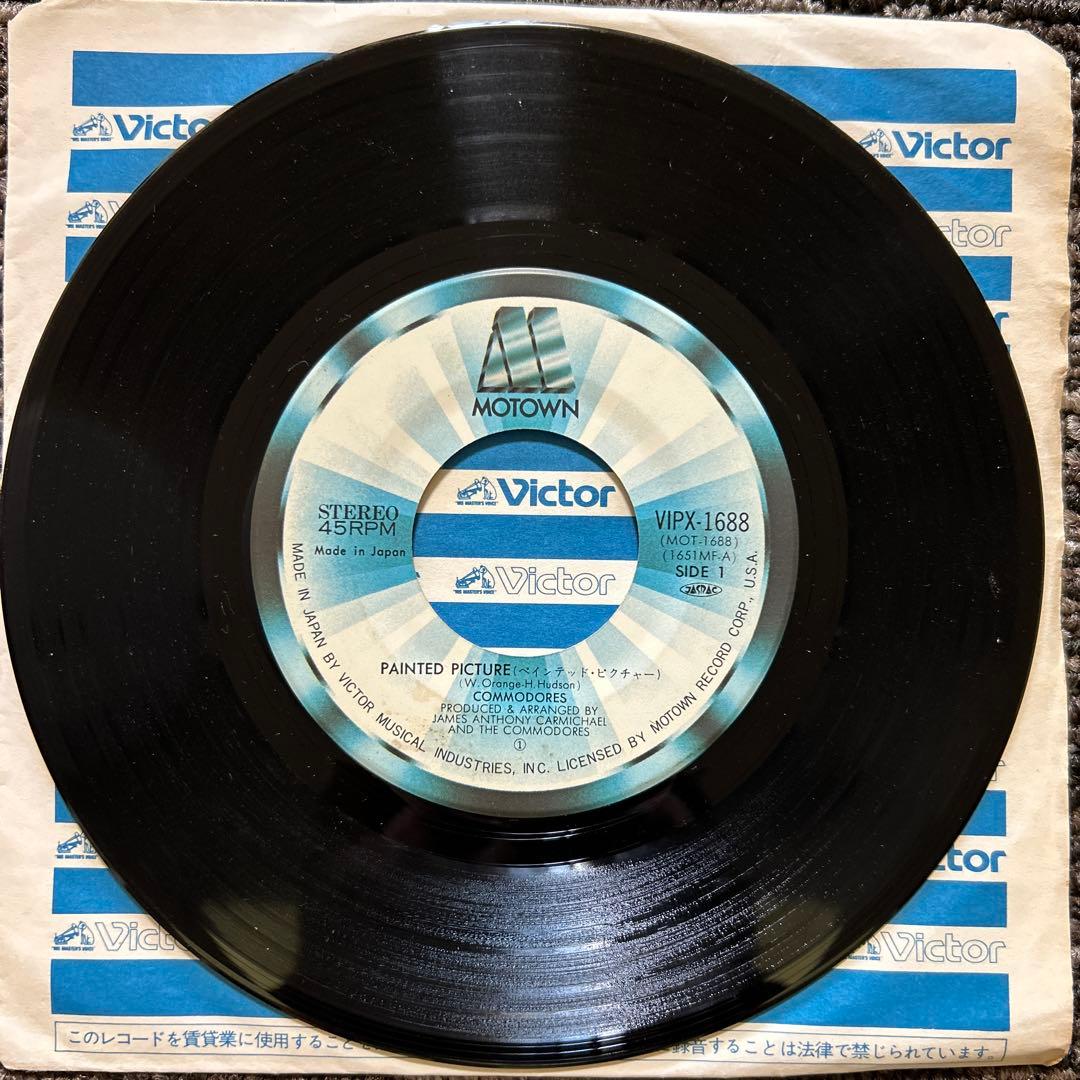 Commodores - Painted Picture 7" Vinyl Single Japan Motown VIPX-1688 Funk Disco