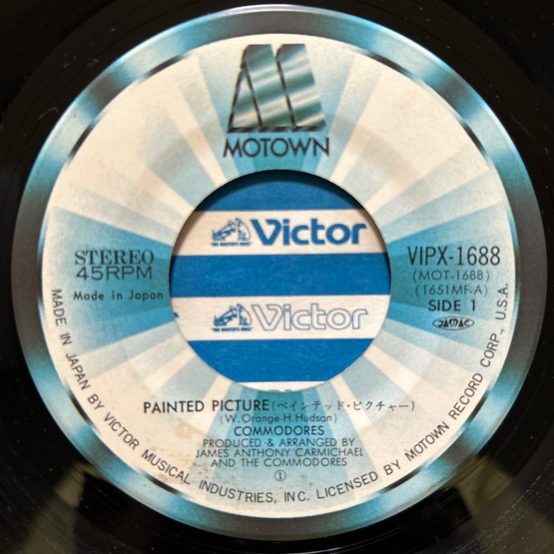 Commodores - Painted Picture 7" Vinyl Single Japan Motown VIPX-1688 Funk Disco