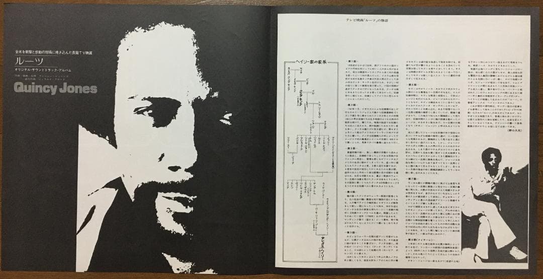 Quincy Jones Roots 1977 Japan LP Soundtrack Vinyl Record with Obi and Liner