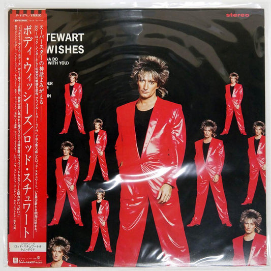 ROD STEWART Body Wishes Vinyl LP Japan Pressing P-11374 with Obi