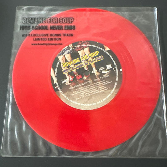 Bowling For Soup - High School Never Ends 7" Red Vinyl Limited Edition
