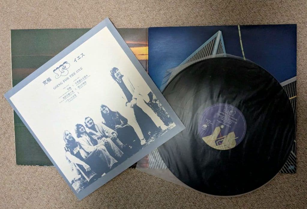 Yes - Going For The One - Japan Vinyl LP P-6533A Tri-fold Sleeve Obi