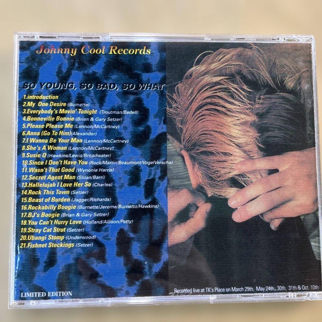Brian Setzer & the TOMCATS So Young, So Bad, So What CD Limited Edition Japan