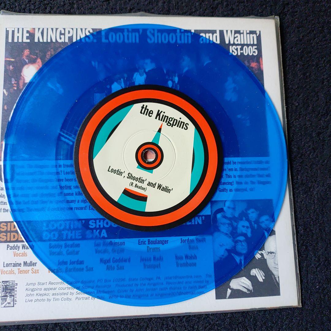 The Kingpins Lootin' Shootin' and Wailin' 7" Blue Vinyl Ska Record JST-005