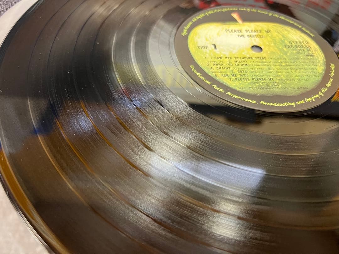 The Beatles - Please Please Me LP 1976 Japan Pressing EAS-80550 Apple Early Matr