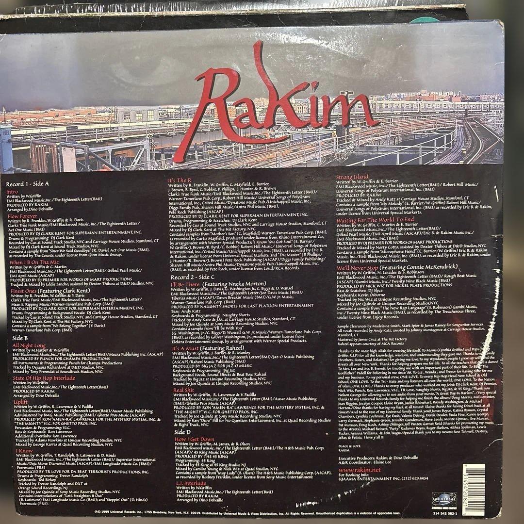 Rakim - The Master (1999) 2LP Original Hip Hop Vinyl Record