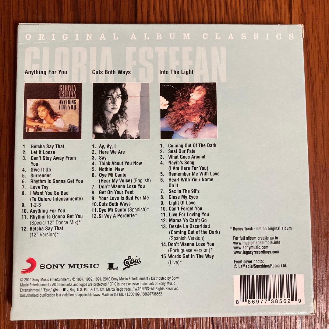 Gloria Estefan Original Album Classics 3CD Set Anything For You Cuts Both Ways