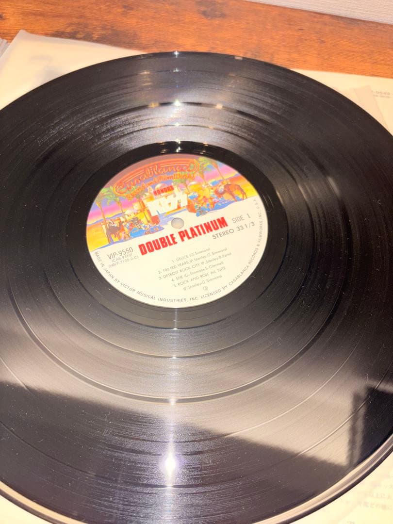 KISS Double Platinum 2LP Japan Vinyl Original Obi Poster Inserts Included