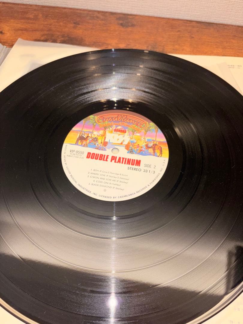 KISS Double Platinum 2LP Japan Vinyl Original Obi Poster Inserts Included