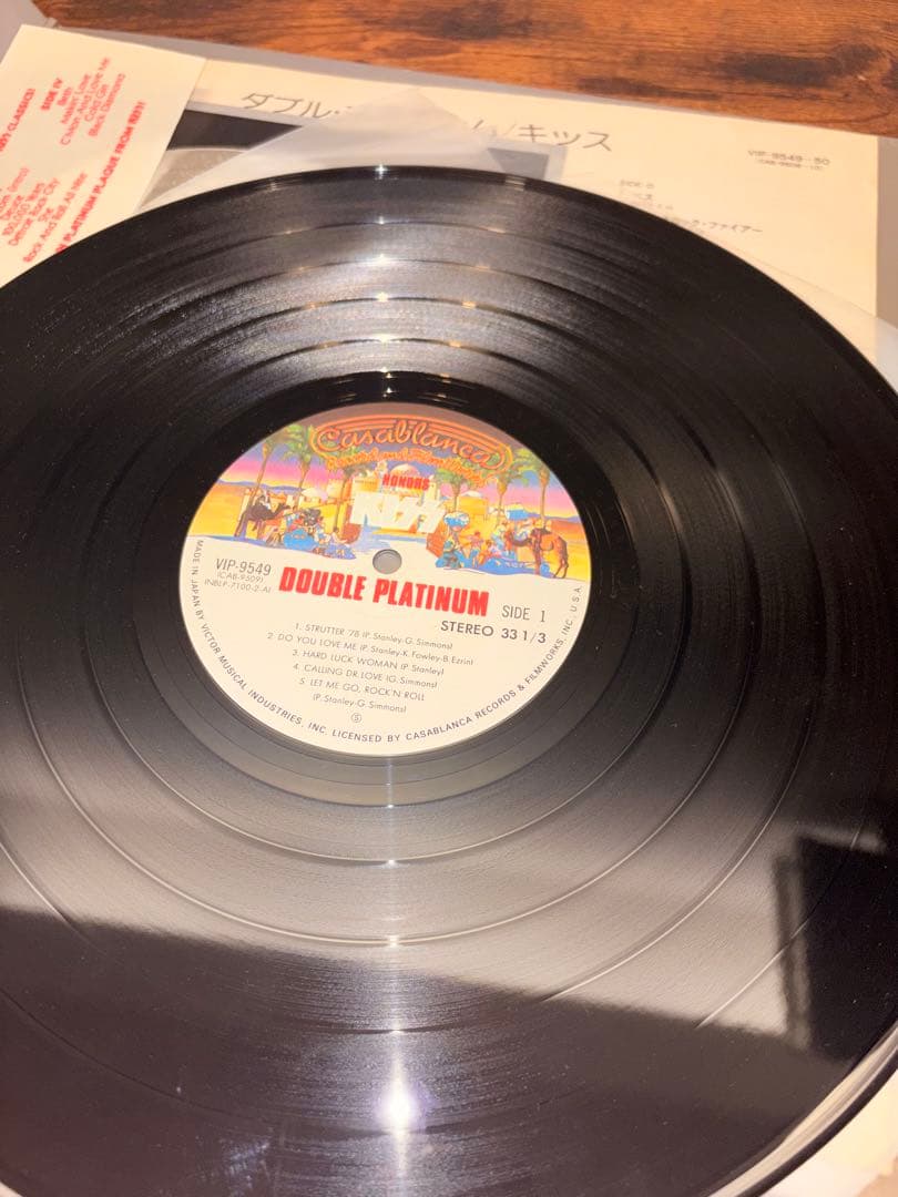 KISS Double Platinum 2LP Japan Vinyl Original Obi Poster Inserts Included