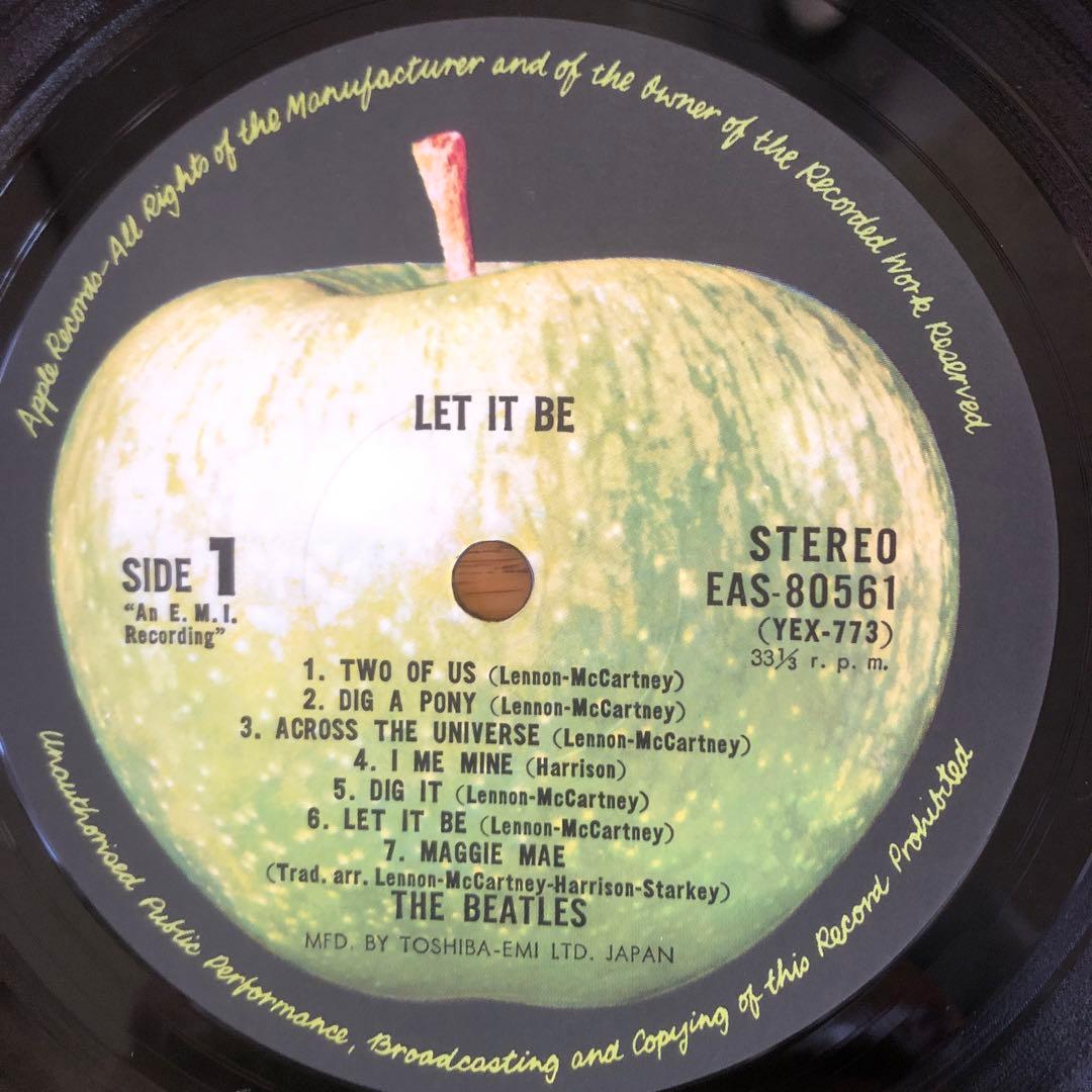 The Beatles - Let It Be Vinyl LP Japan EAS-80561 Apple Records w/ Obi Liner