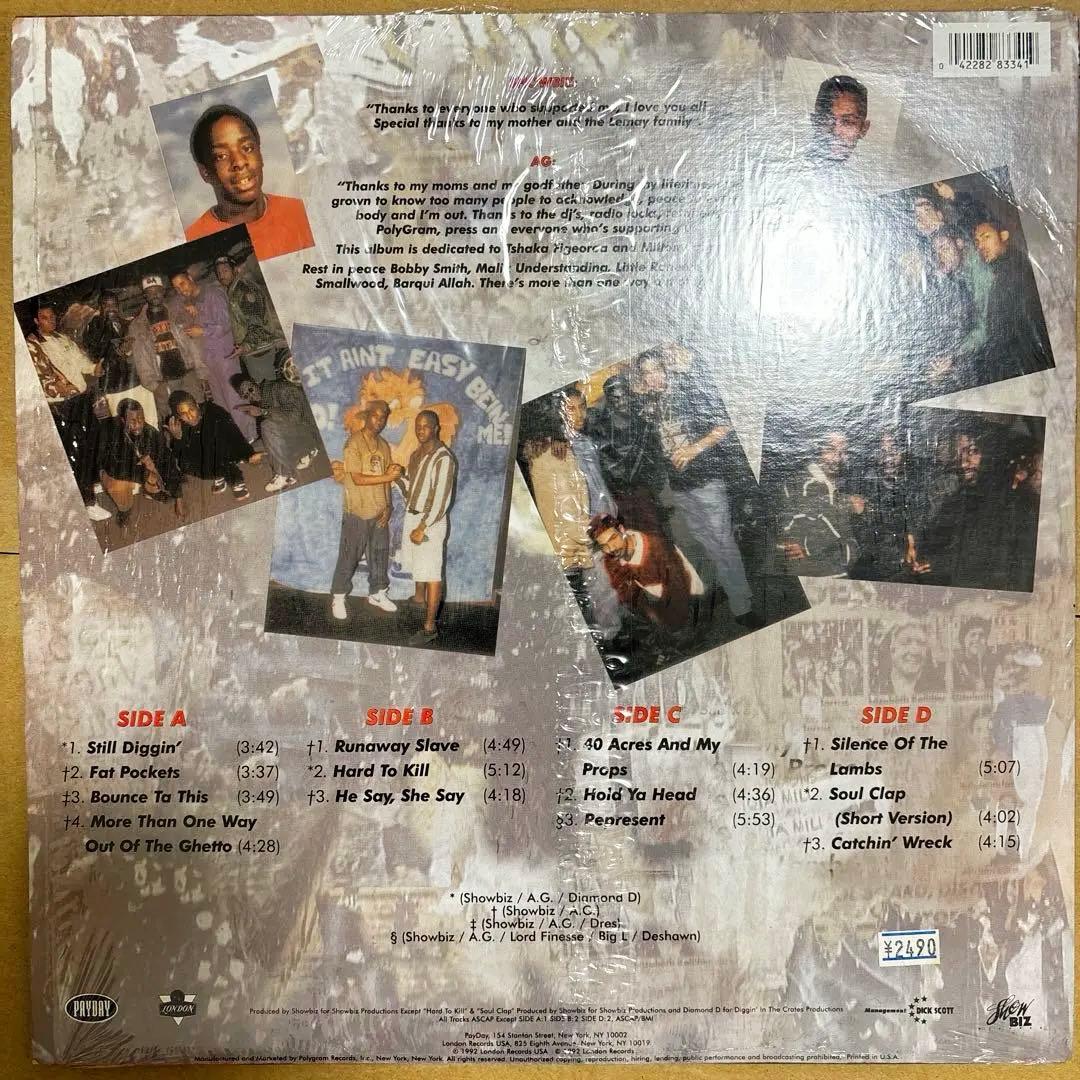 Showbiz & A.G. - Runaway Slave 2LP 1992 Hip Hop Classic Japan