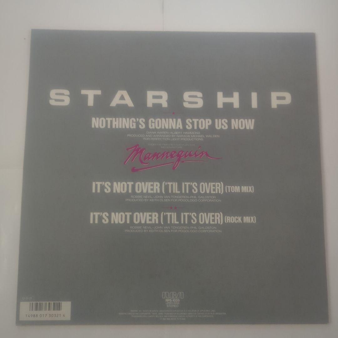 STARSHIP Nothing's Gonna Stop Us Now Japan 12" Vinyl Mannequin Soundtrack