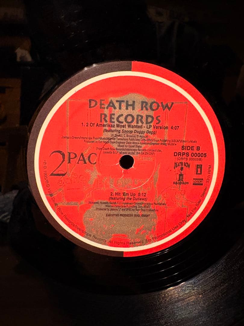 2Pac - How Do U Want It / Hit 'Em Up - Rare US Promo 12" Vinyl Death Row Records