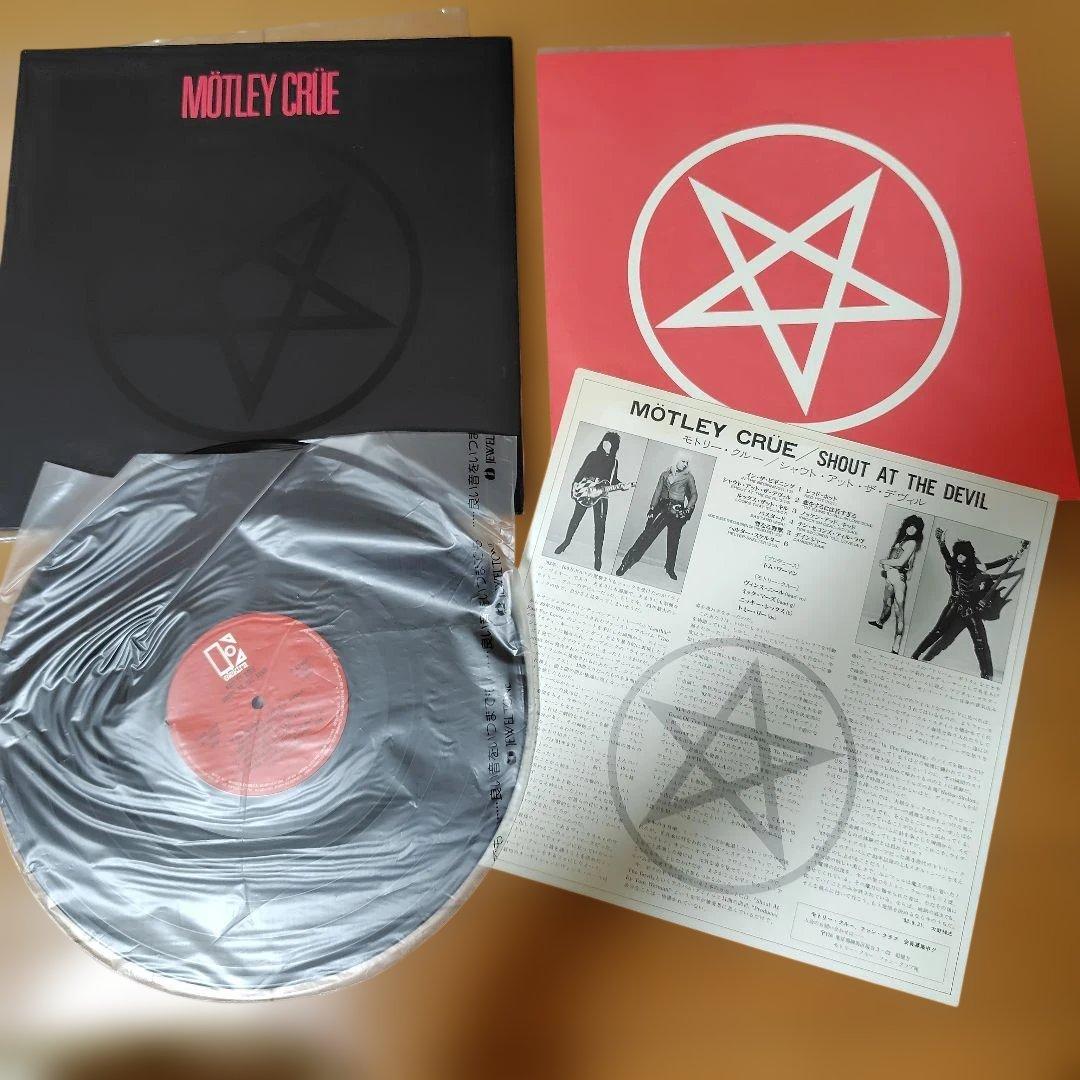 Motley Crue Shout At The Devil Vinyl LP 1983 Japan P-11428 Glam Metal Import