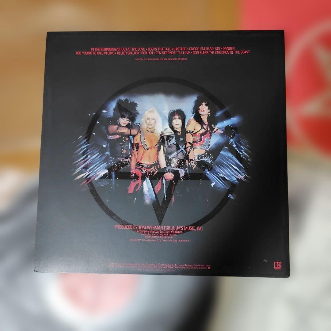 Motley Crue Shout At The Devil Vinyl LP 1983 Japan P-11428 Glam Metal Import
