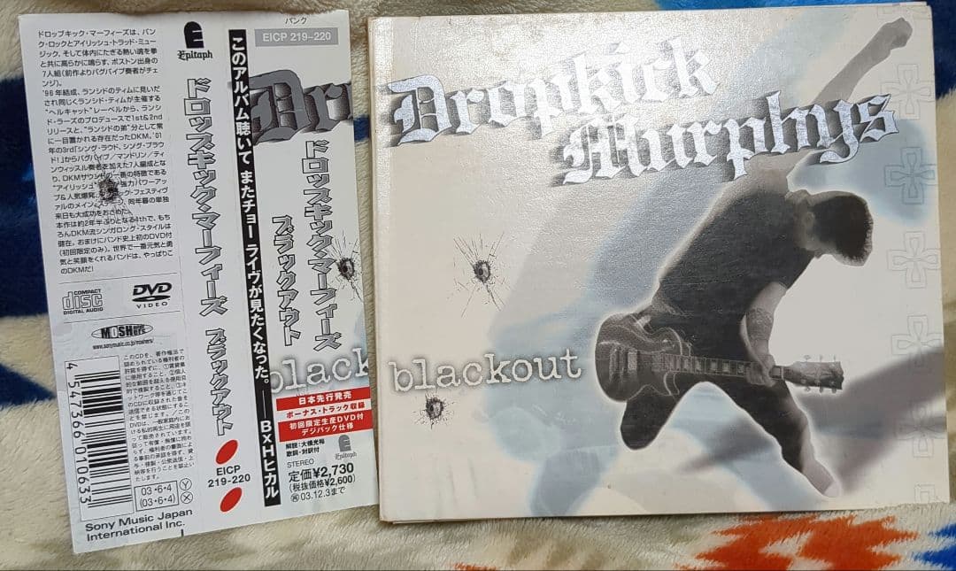 Dropkick Murphys Blackout CD+DVD Japan Press w/ OBI Limited Edition 2003