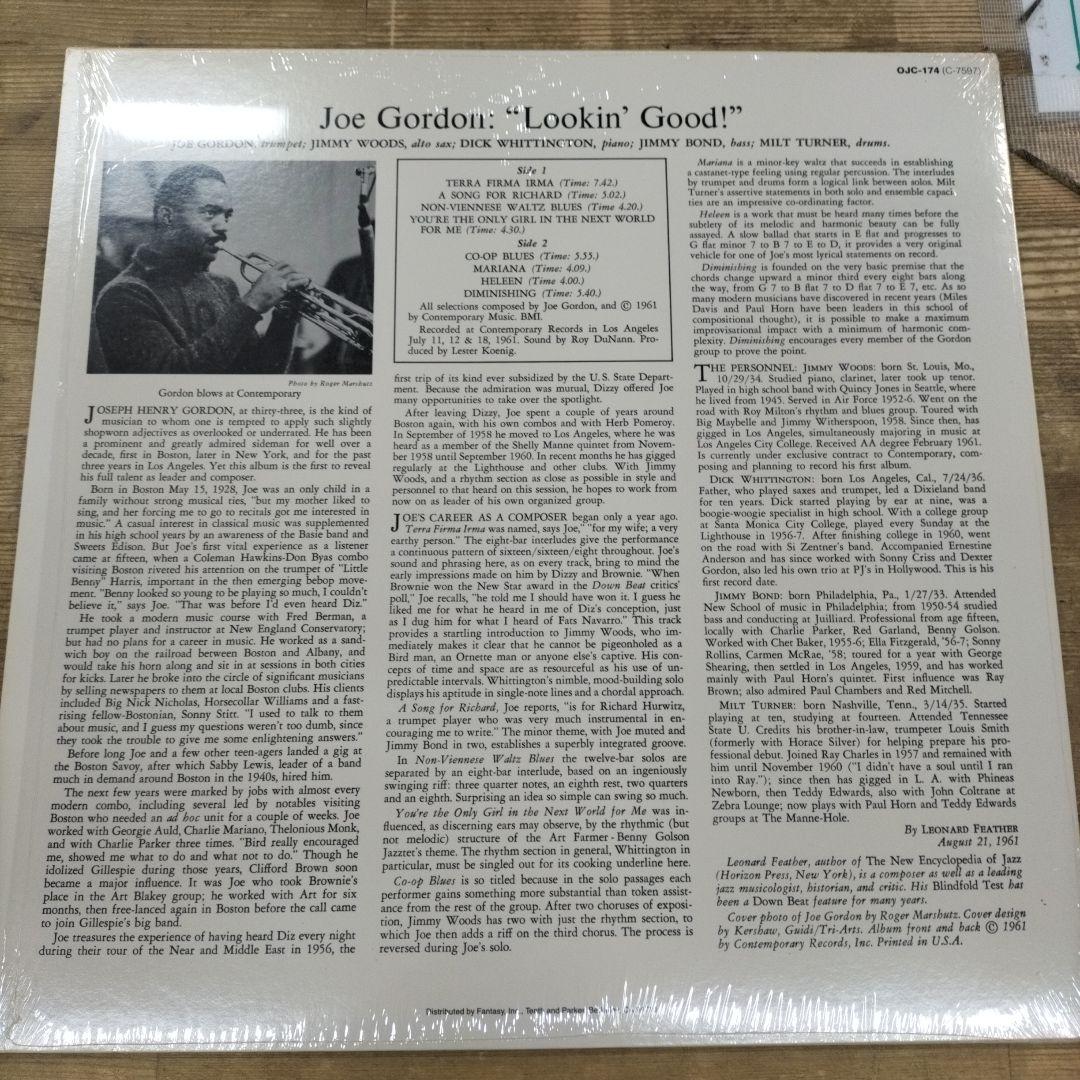 Joe Gordon - Lookin' Good! Vinyl LP Original Jazz Classics OJC-174