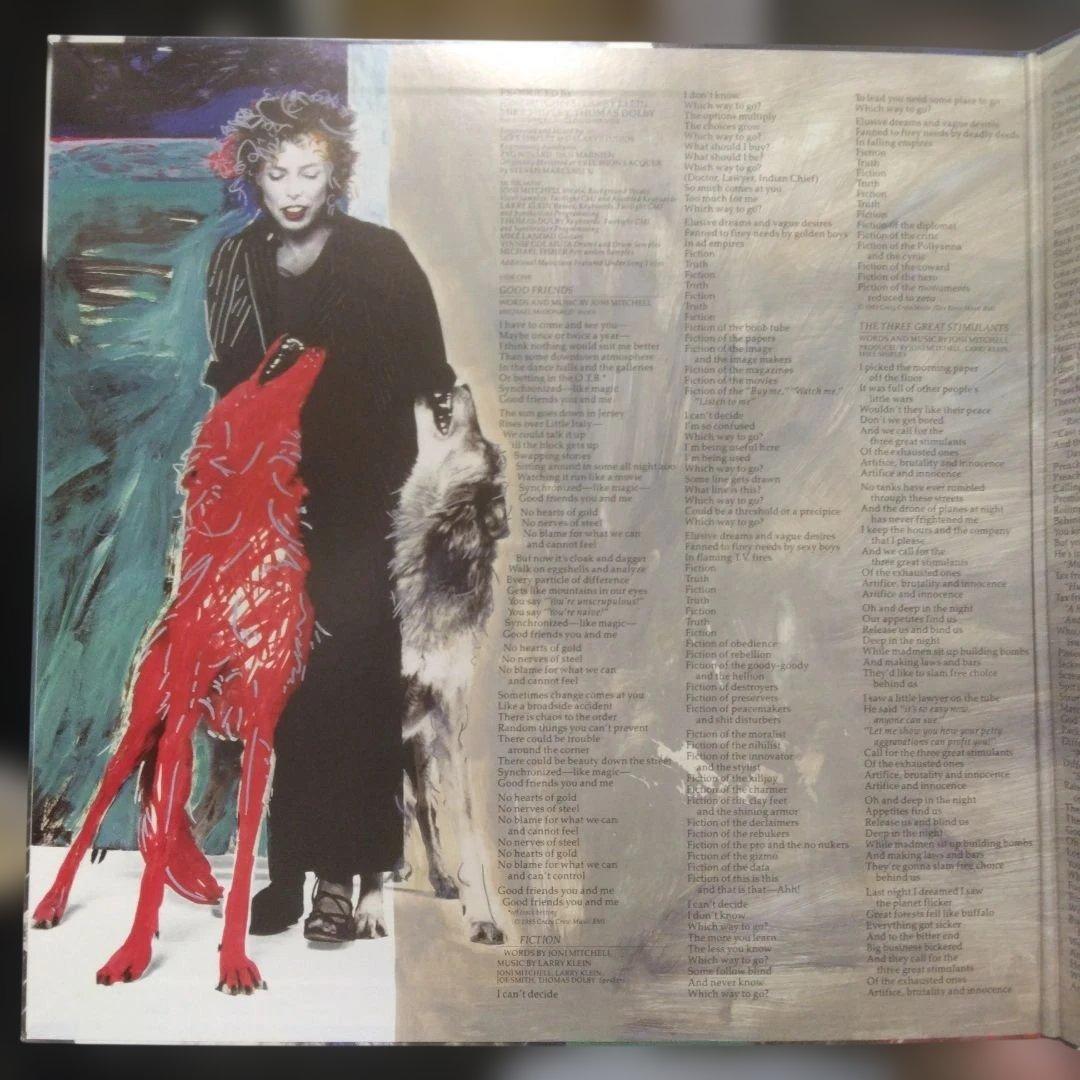 Joni Mitchell Dog Eat Dog LP 1985 Japanese Domestic Vinyl with Postcard Used | Japansoundstore