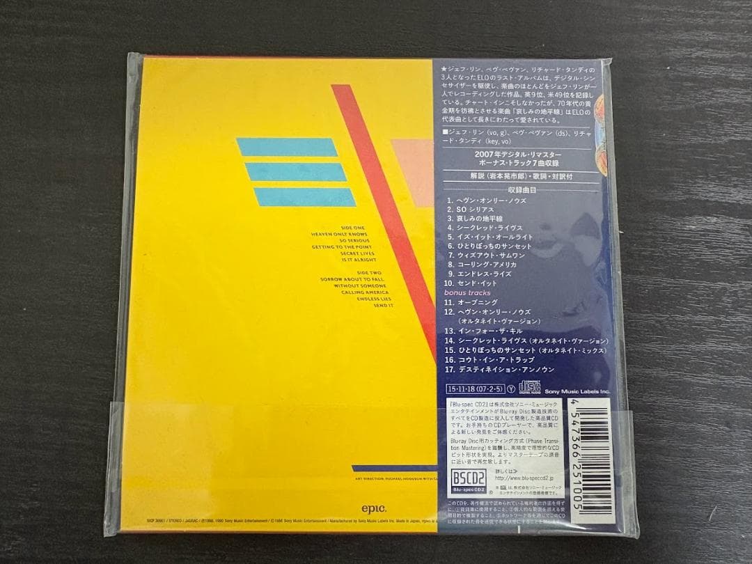 Electric Light Orchestra Balance of Power Limited Edition CD, Paper Jacket, Unop | Japansoundstore