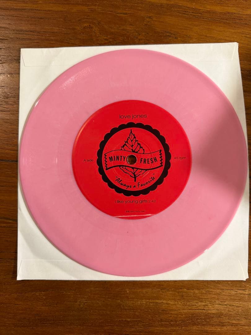 Love Jones - I Like Young Girls 7" Vinyl Pink Colored Indie Pop 1993 USA