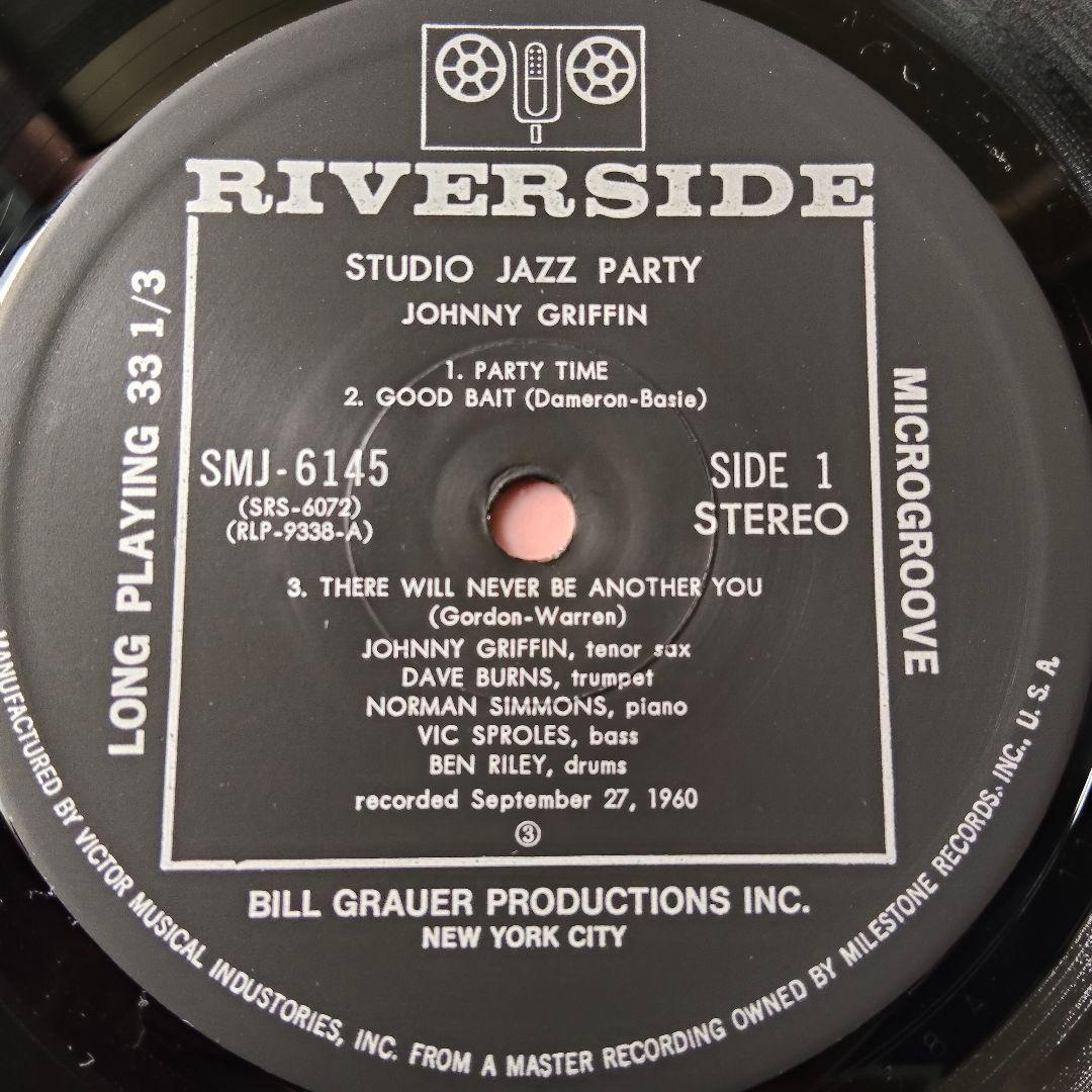 Johnny Griffin Jazz LP Riverside 〜 Used, Sleeve Tear, Vinyl Good | Japansoundstore