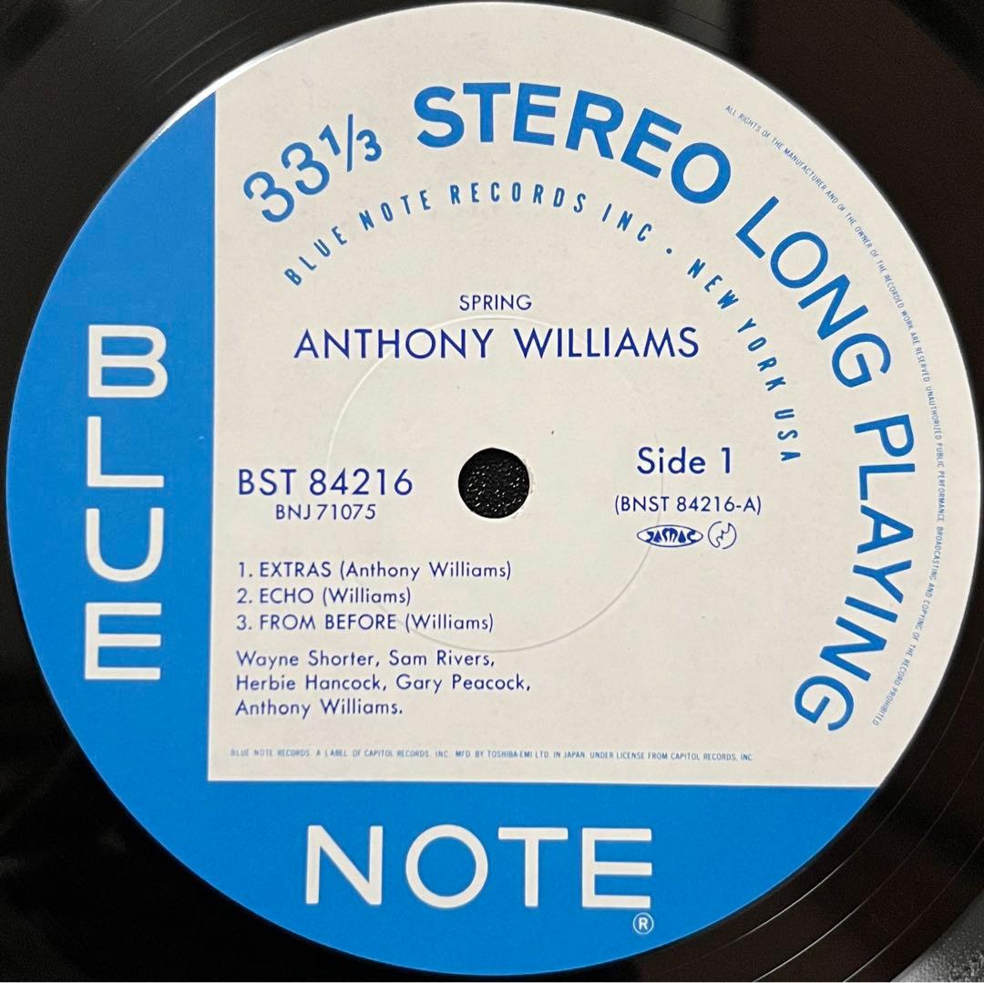 Anthony Williams - Spring LP Blue Note Japan BNJ 71075 Jazz Vinyl Shrink Wrap