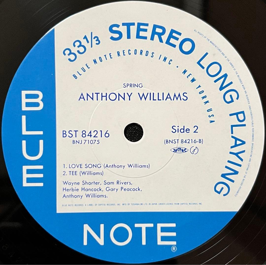 Anthony Williams - Spring LP Blue Note Japan BNJ 71075 Jazz Vinyl Shrink Wrap