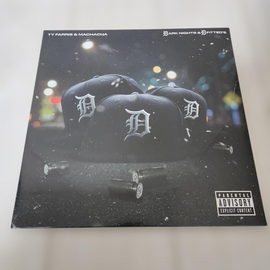 Ty Farris & Machacha - Dark Nights & Fitted's LP Green Galaxy Vinyl Limited #/85