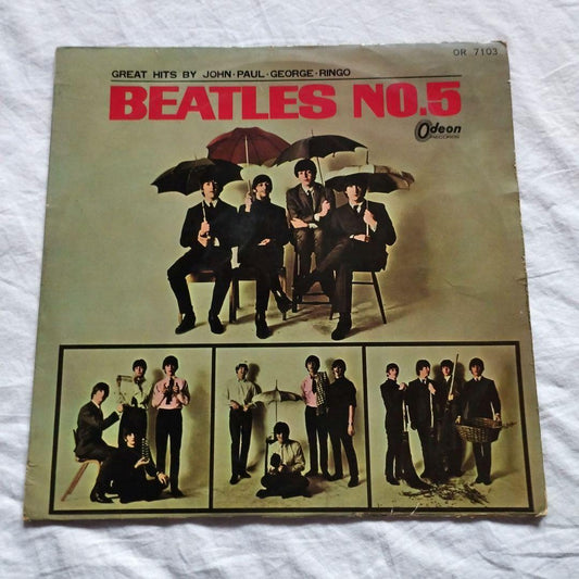 Beatles Record No5 Red Edition LP Japan European Domestic Odeeon Used | Japansoundstore