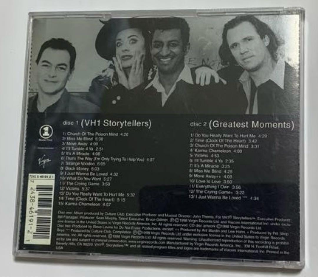 Culture Club - VH1 Storytellers / Greatest Moments 2CD Japan Press 1998