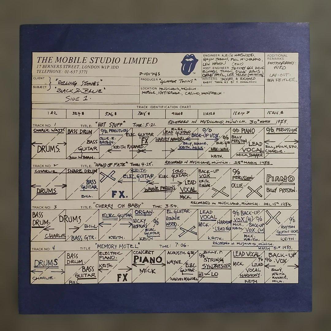 The Rolling Stones - Black And Blue Vinyl LP 1976 Japan Warner Pioneer P-10174S