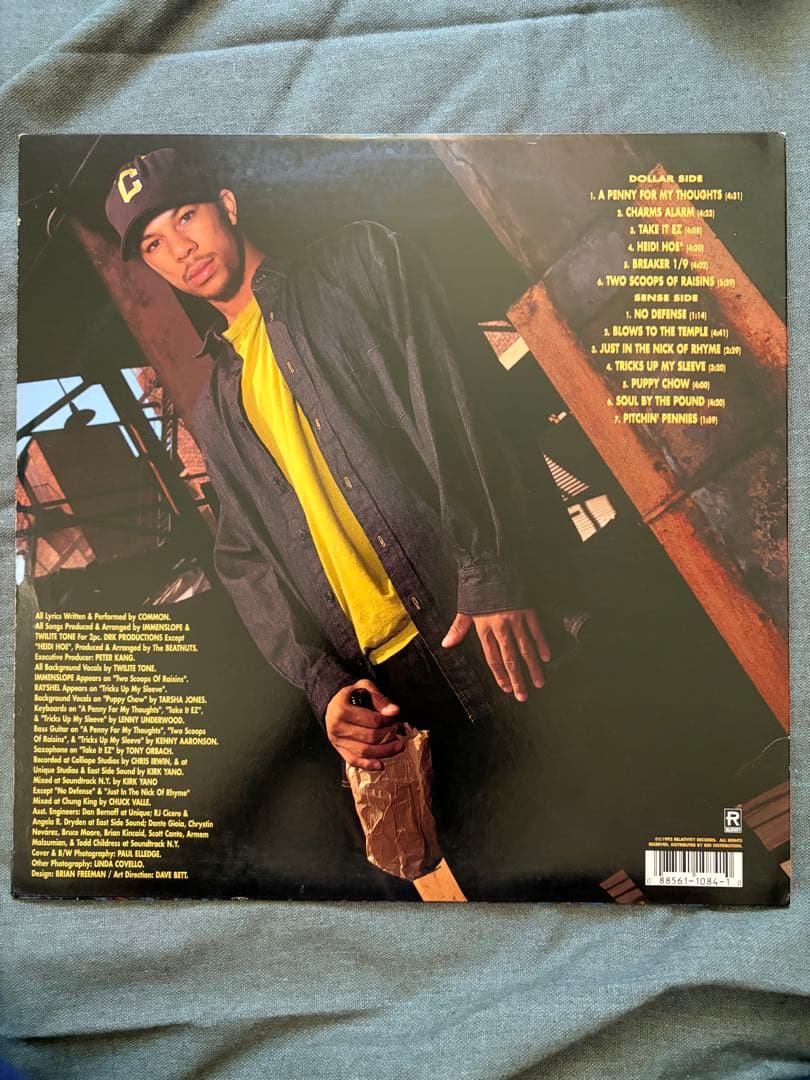 Common - Can I Borrow A Dollar? LP 1992 Original Relativity Hip Hop Vinyl