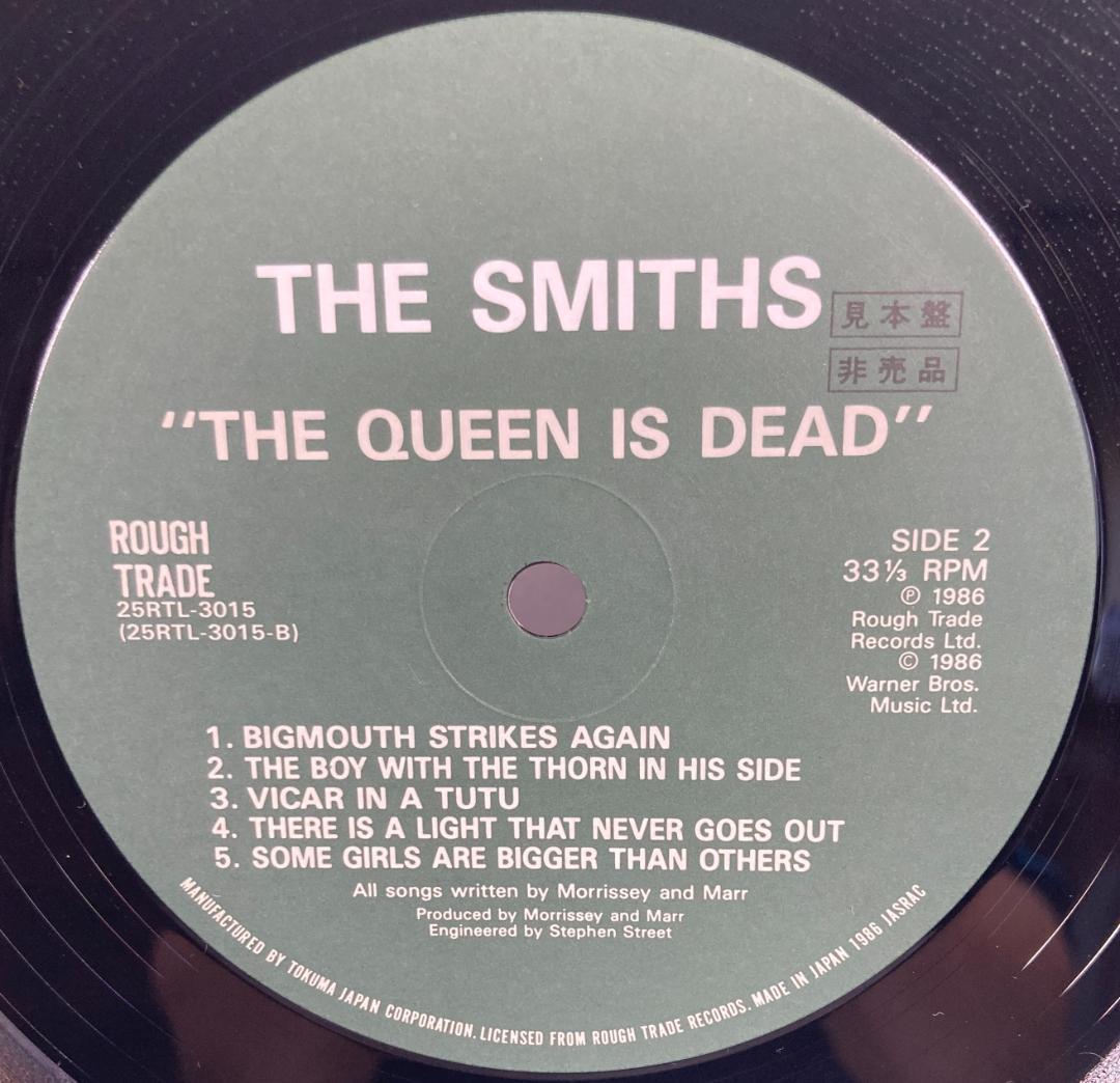 The Smiths The Queen Is Dead Japan LP Vinyl Record Promo w/ Obi Rare