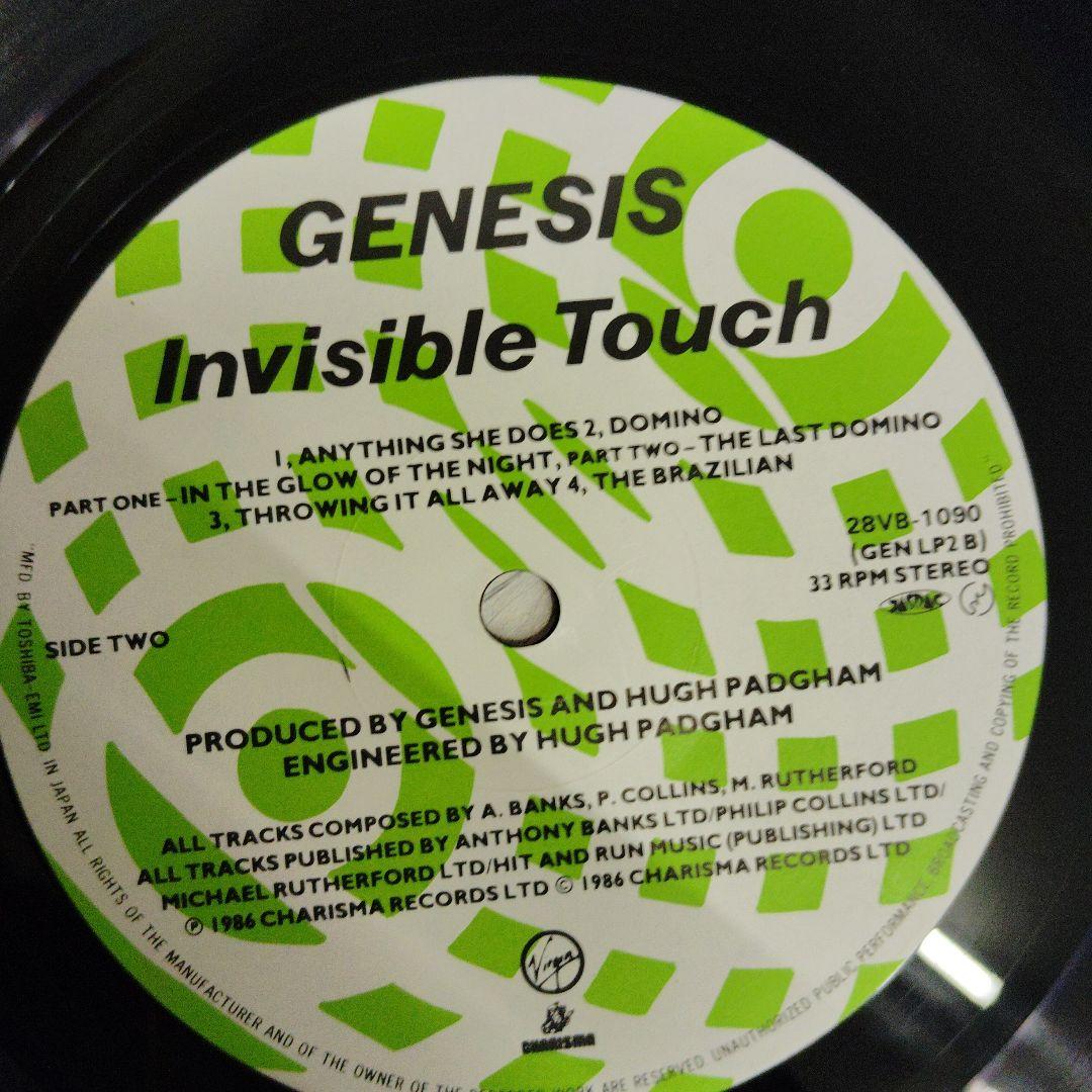 GENESIS Invisible Touch Vinyl LP 1986 Japan 28VB-1090 With Obi Strip