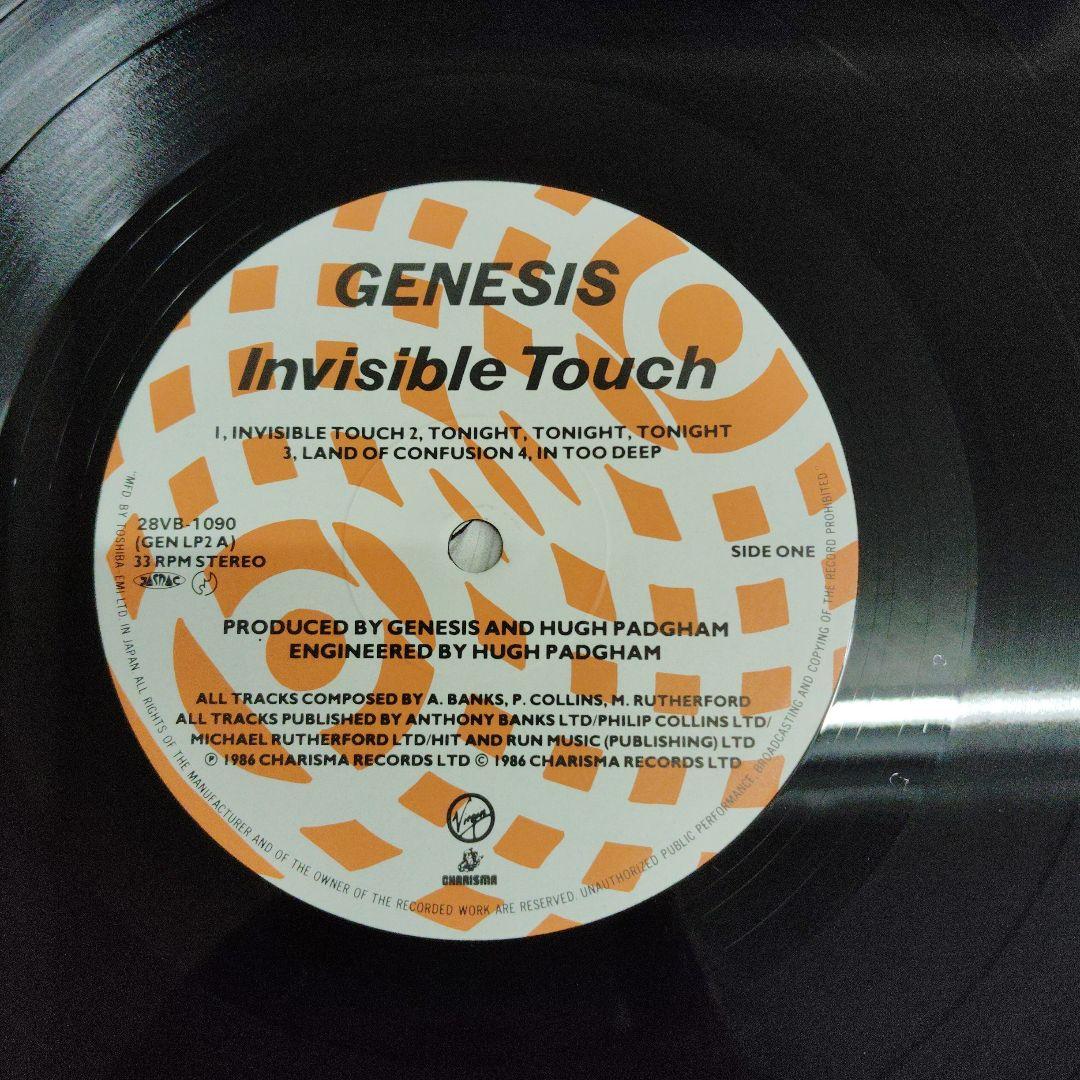 GENESIS Invisible Touch Vinyl LP 1986 Japan 28VB-1090 With Obi Strip