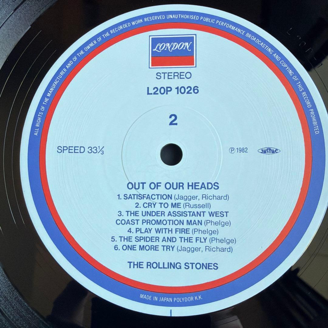 The Rolling Stones Out Of Our Heads 1976 Japan Reissue Vinyl LP Rock