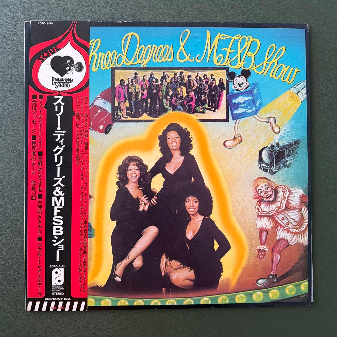 The Three Degrees & MFSB Show Vinyl LP Japan 1974 Obi Philly Soul Funk Disco