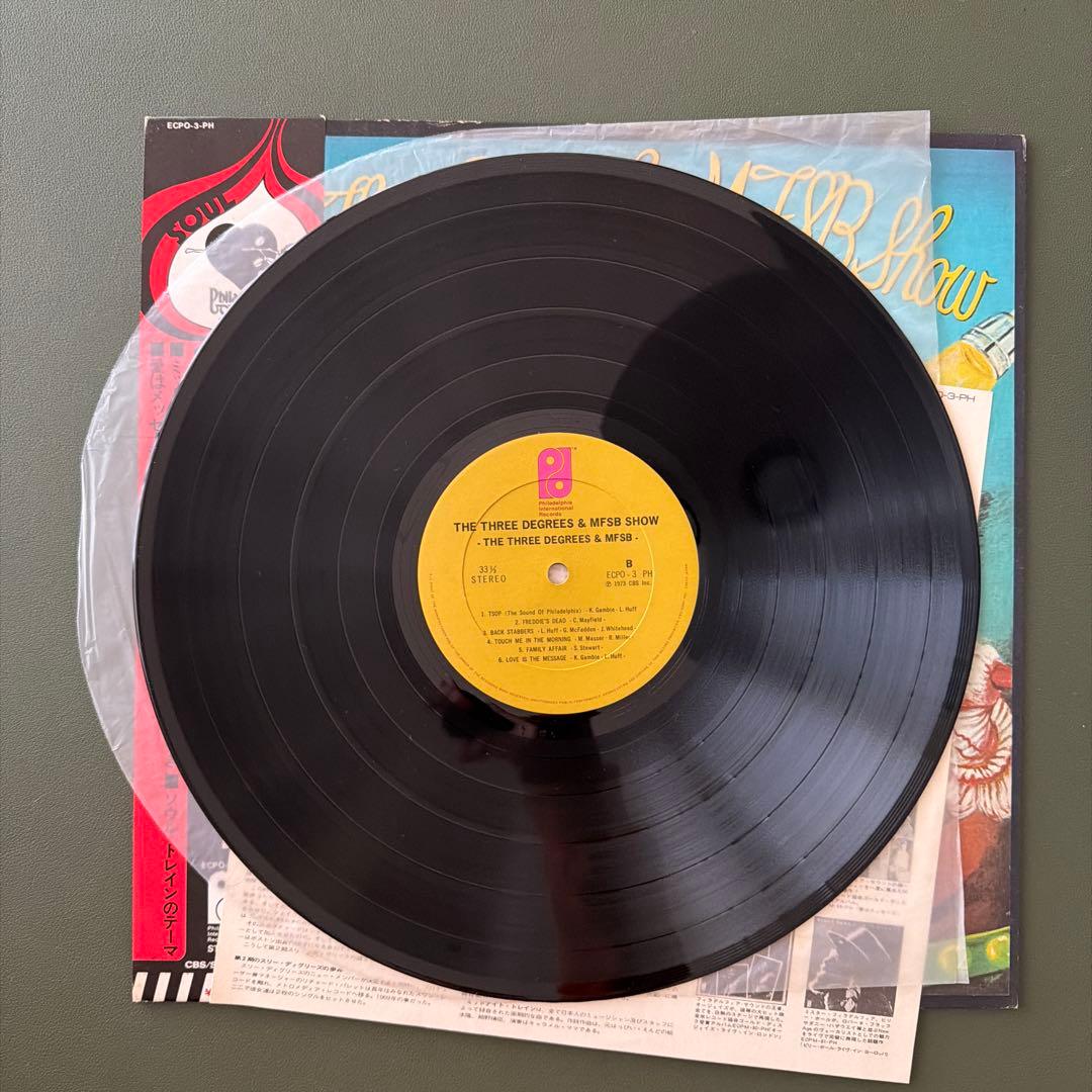 The Three Degrees & MFSB Show Vinyl LP Japan 1974 Obi Philly Soul Funk Disco