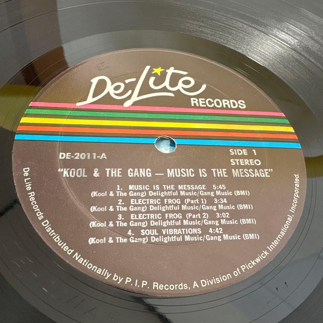 Kool & The Gang - Music Is The Message Vinyl LP Album De-Lite Records Funk Soul