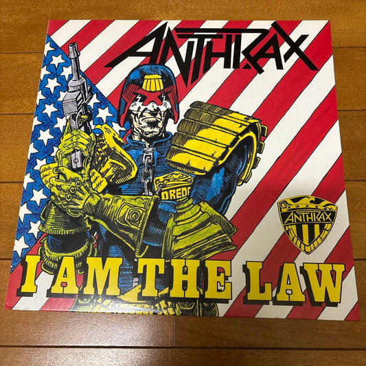 Anthrax - I Am The Law 12" EP Japan 1987 Original Pressing w/ Obi & Insert
