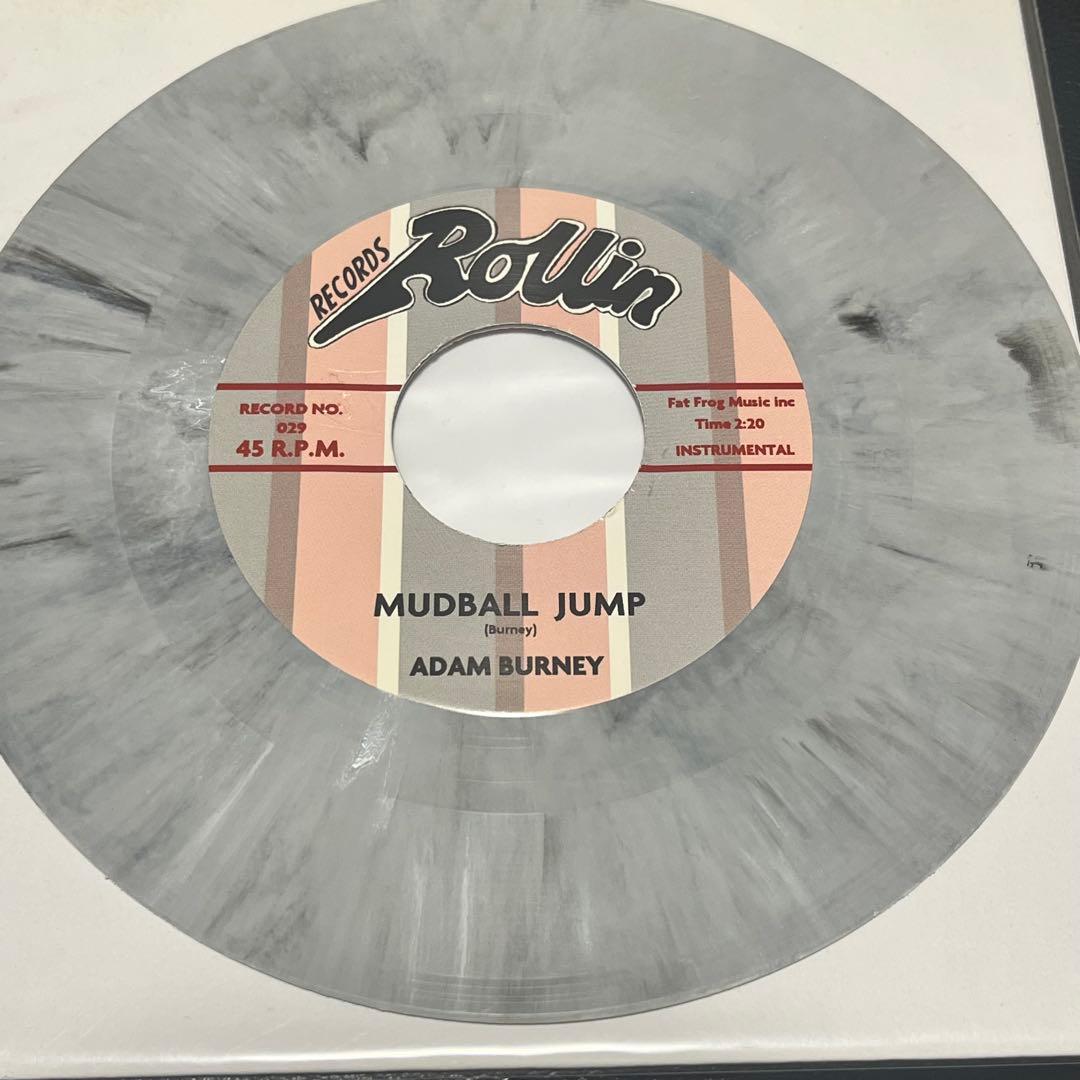 Adam Burney Return Of Jerome 7" Vinyl Record Smoke Gray Marble Rockabilly Japan