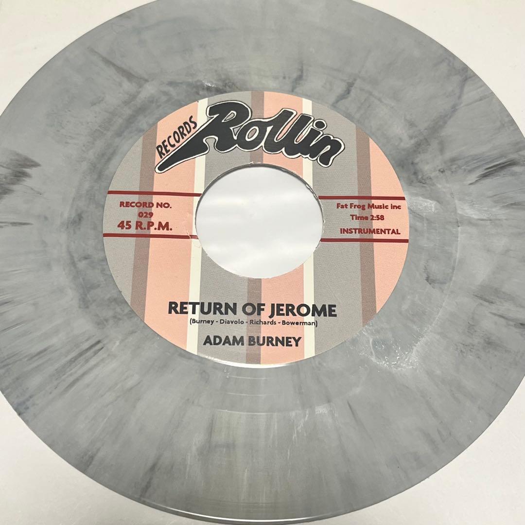 Adam Burney Return Of Jerome 7" Vinyl Record Smoke Gray Marble Rockabilly Japan