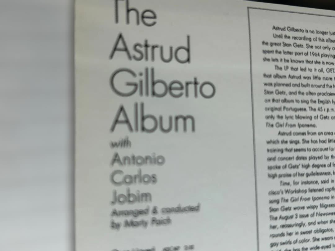 Astrud Gilberto - The Astrud Gilberto Album CD Japan Press Gold CD with OBI